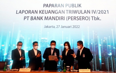 Bank Mandiri Cetak Laba Bersih Rp 28,03 Triliun pada 2021