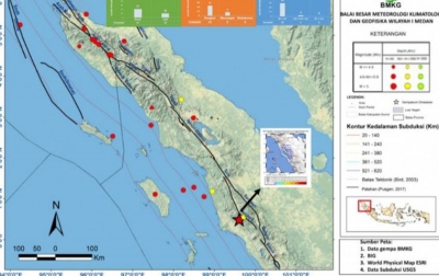 Pekan Keempat Januari 2022, 31 Gempa Terjadi di Aceh-Sumut