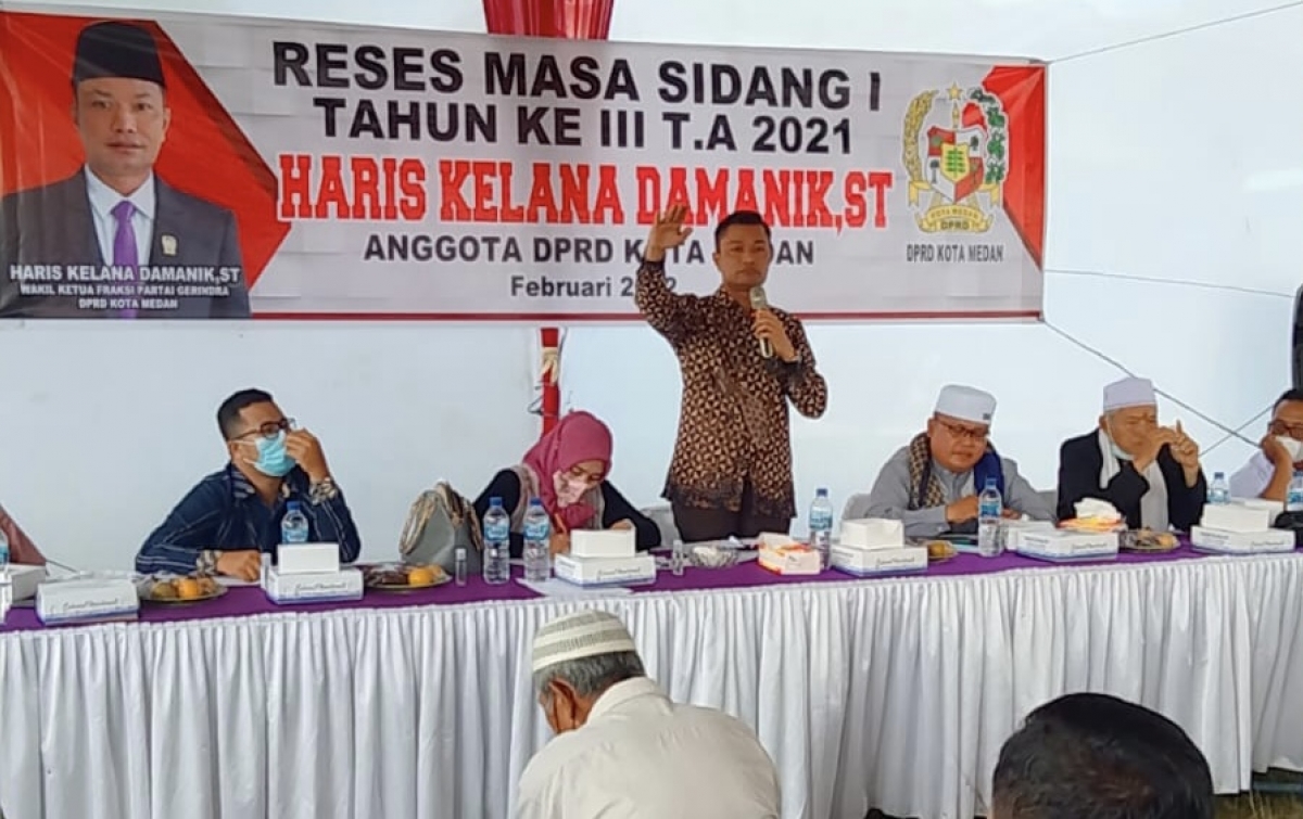 Reses di Medan Marelan, Haris Kelana Damanik Serap Aspirasi Konstituen