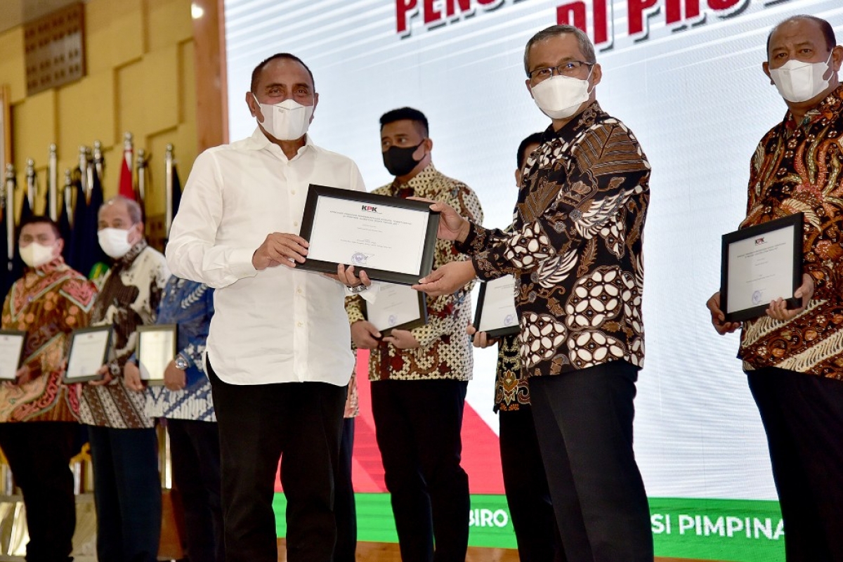 Tertinggi di Sumut, Nilai MCP Pemprov Sumut Capai 91,69 Persen