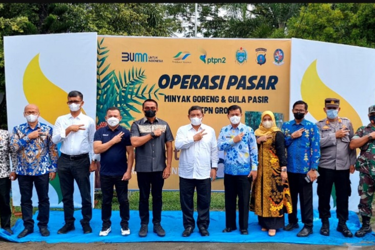 PTPN II Gelar Operasi Pasar di Kecamatan Beringin