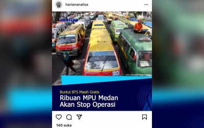 Ribuan MPU Medan Ancam Stop Operasi, Warganet: Bagus, Kalo Bisa Selamanya