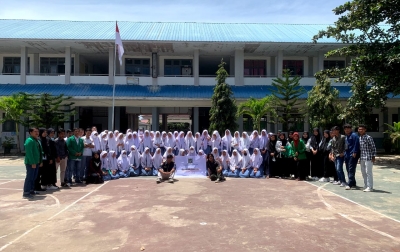 Mahasiswa Universitas Malikussaleh Sambangi SMA Negeri 1 Padang Bolak
