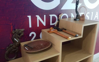 Kerajinan Tangan Warga Ditampilkan untuk Menyambut Delegasi G20