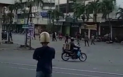 Rekaman Video Tawuran di Jalan Pandu Medan Viral