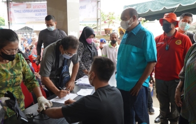 Didukung 107 Tim Nakes, Binda Sumut Suntik 17.250 Dosis Vaksin di 21 Kabupaten/Kota