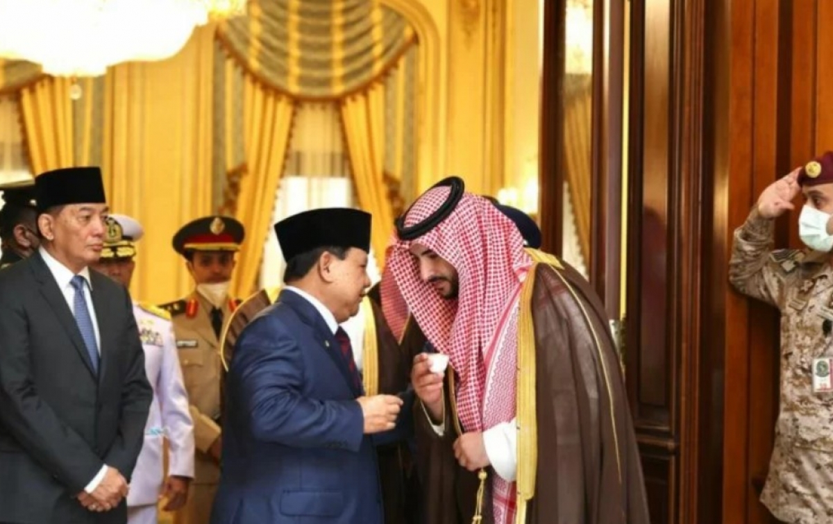 Prabowo dan Pangeran Khalid Bahas Kerja Sama Industri Pertahanan