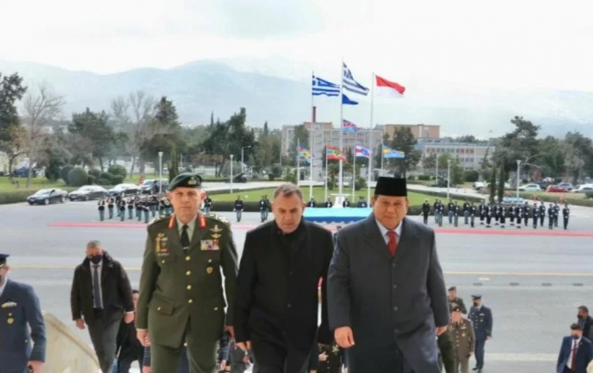 Prabowo dan Menhan Yunani Bahas Kerja Sama Pertahanan