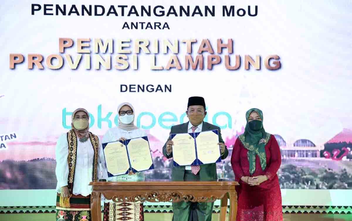 Digitalisasi UMKM, Pemprov Lampung Gandeng Tokopedia