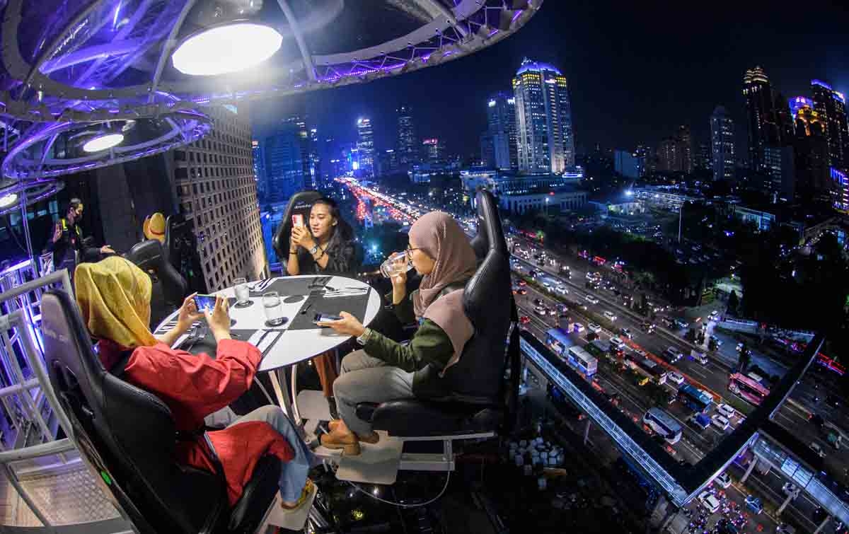 Foto: Destinasi Lounge in the Sky di Jakarta