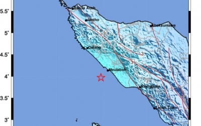Gempa Bumi Tektonik Guncang Pantai Barat Sumatera