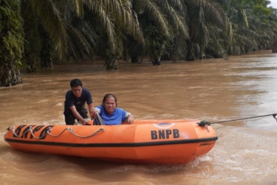 Curah Hujan Tinggi, Satu Desa di Paluta Terendam Banjir