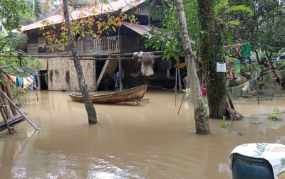 Banjir yang Menggenangi 51 Rumah Warga Langkat Berangsur Surut