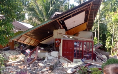 1.240 Rumah Terverifikasi Rusak Berat di Pasaman Barat Akibat Gempa