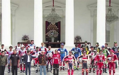 Joko Widodo Terima Audiensi Peserta MotoGP 2022