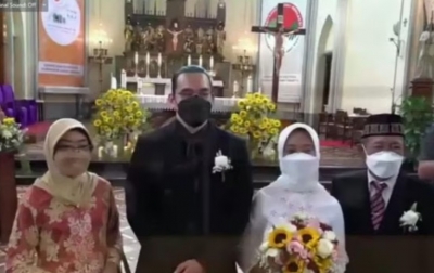 Stafsus Presiden Gelar Akad Nikah dan Pemberkatan