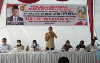 Haris Kelana: Pemko Medan Wajib Jamin Kesehatan Warga