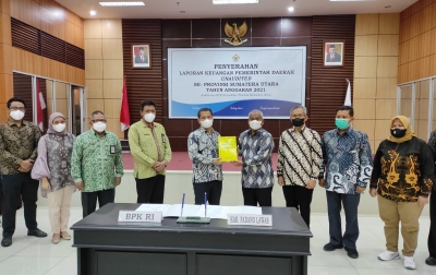 Pemkab Palas Sampaikan LKPD ke BPK Sumut