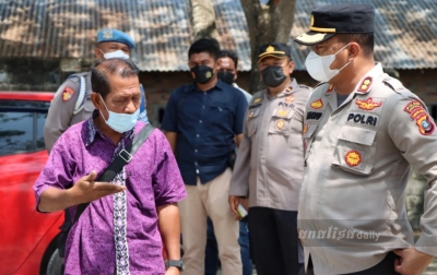 Kapolres Sergai Patroli Cek TPS Pilkades