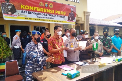 Kejar Bandar Narkoba Sampai Labuhanbatu, Polres Asahan Sita 1 Kg Sabu