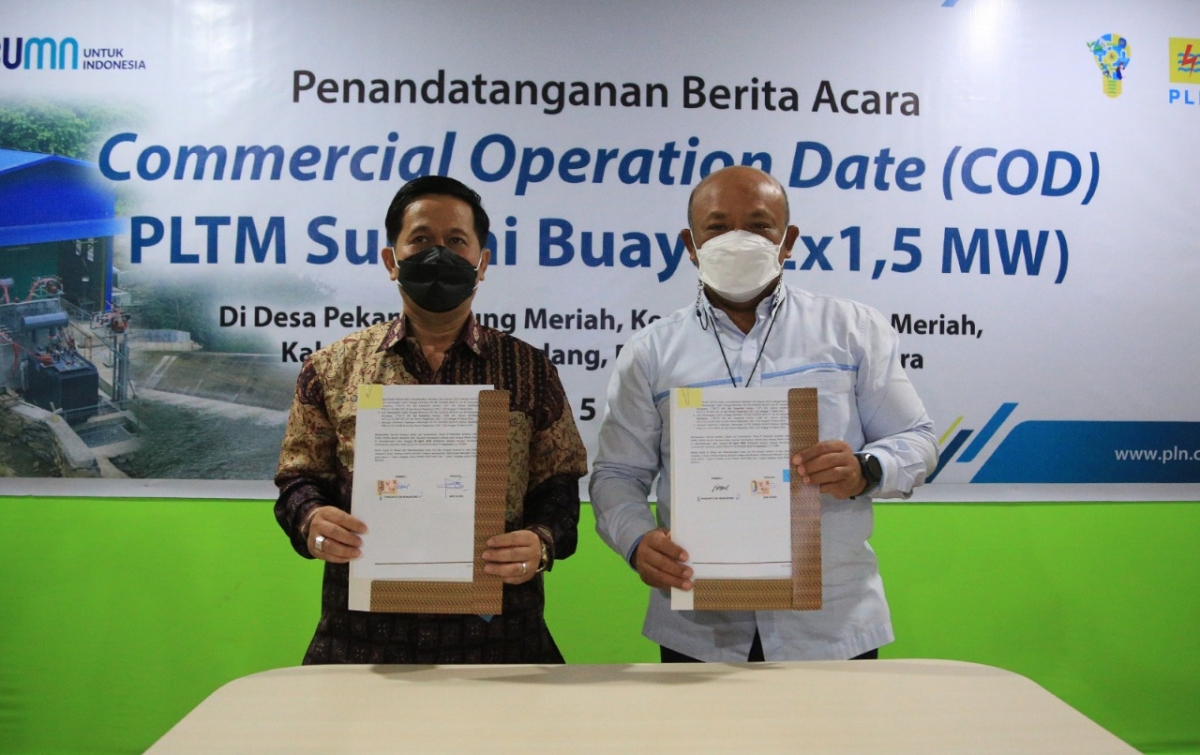 Pengoperasian PLTM Sungai Buaya Perkuat Sistem Kelistrikan Sumut dengan Green Energy