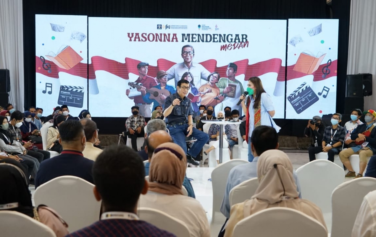 Saat Yasonna Serap Aspirasi Anak Muda dan Dorong Kemajuan Kreativitas