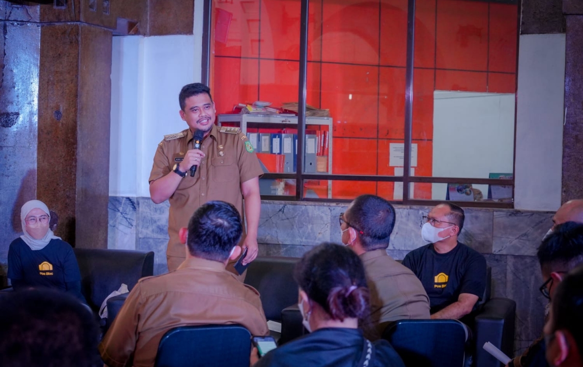 Bobby Apresiasi Kantor Pos Dijadikan Pos Bloc Medan