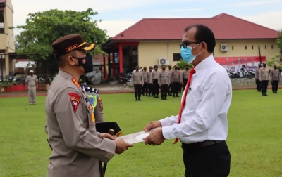 Seratus Personil Polresta Deliserdang Dapat Penghargaan