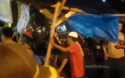 Tanpa Pemberitahuan, Pemko Padangsidimpuan Gusur Pedagang Takjil Ramadan Tengah Malam