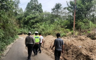 Satlantas Polres Taput Cek Infrastruktur Jelang Arus Mudik
