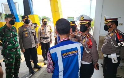 Kapolda Sumut Tinjau Skema Rekayasa Lalu Lintas Jelang Arus Mudik di Exit Tol Tebingtinggi
