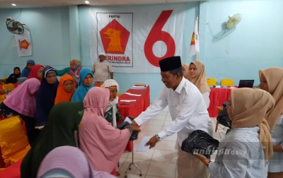 Gerindra-Tidar Palas Santuni Ratusan Anak Yatim dan Duafa