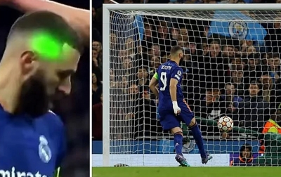 Saat Eksekusi Penalti, Benzema Jadi Sasaran Cahaya Laser