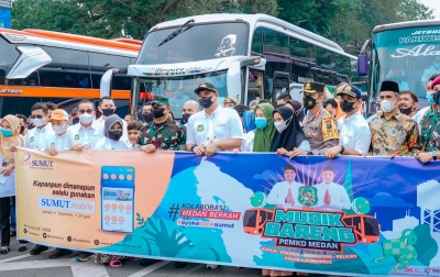 Hari Pertama Mudik Gratis, 1.250 Orang Diberangkatkan