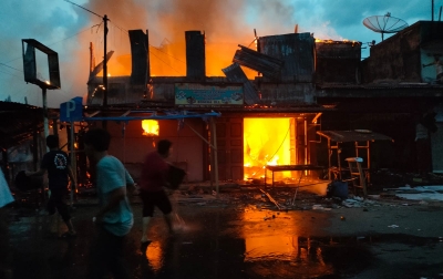 Kebakaran di Padang Bolak Diduga Korsleting