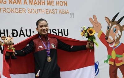 Alisya Mellynmar Persembahkan Medali Emas Pertama Wushu