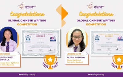 Siswa Sampoerna Academy Juara Global Chinese Writing Competition Awards 2022
