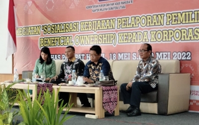 Kanwil Kemenkumham Sumut Sosialisasikan Kebijakan Pemilik Manfaat ke Korporasi
