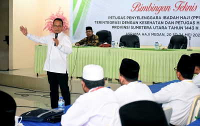Petugas Haji Sumut Diminta Jaga Nama Baik di Tanah Suci