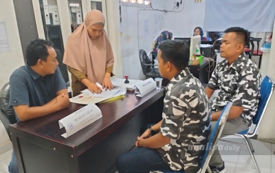 Ahmad Fauzi Surya Purba Mendaftar Calon Kades