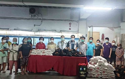 Teochew Bersatu Medan-Sumut Bagikan Paket Sembako