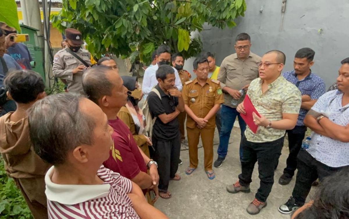 Warga Lingkungan IV Kelurahan Jati Tolak Akses Jalan ke Pemukiman Ditutup
