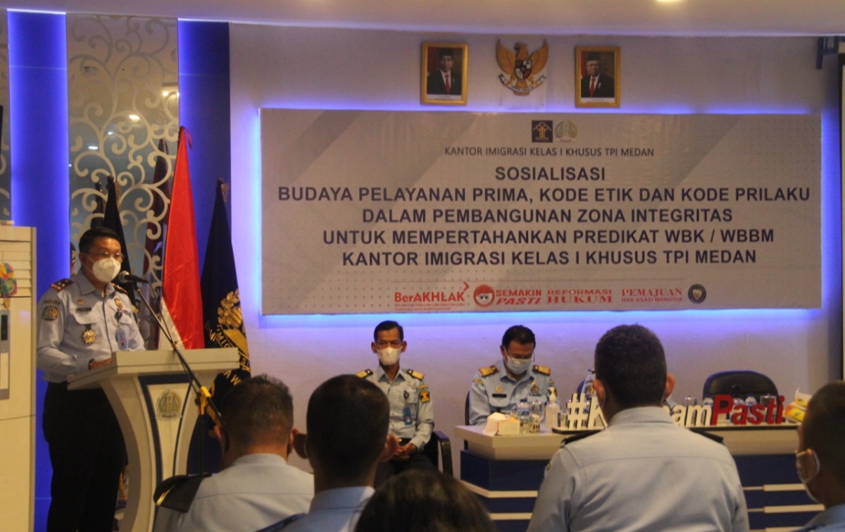 Sosialisasi Pelayanan Prima Hingga Kode Etik dan Perilaku Dilaksanakan di Kanimsus Medan