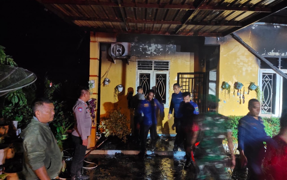 Rumah Warga di Padang Bolak Terbakar, Kerugian Ditaksir Ratusan Juta Rupiah