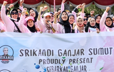 Ribuan 'Srikandi' Senam Massal di Sumut, Gaungkan Ganjar Presiden 2024