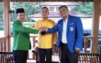 Silaturahmi Perdana, 3 Ketua Partai di Paluta Bertemu