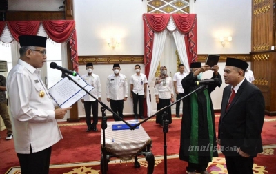 Gubernur Nova Lantik Jamaluddin Sebagai Kepala Inspektorat Aceh