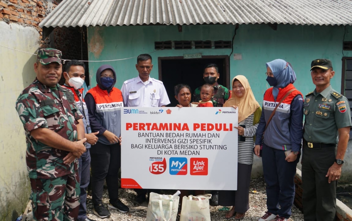 Pertamina Jalankan Program Bapak Asuh Anak Stunting di Medan dan Deliserdang