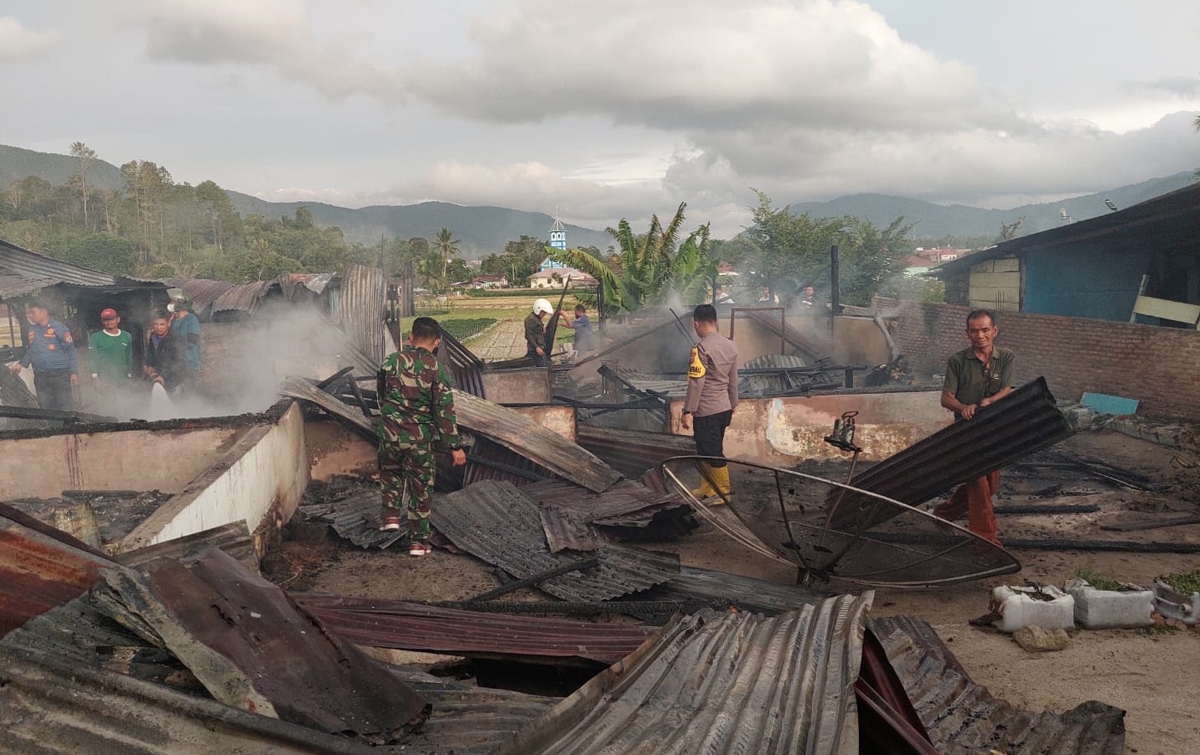 Empat Rumah di Tarutung Terbakar, Tidak Ada Korban Jiwa