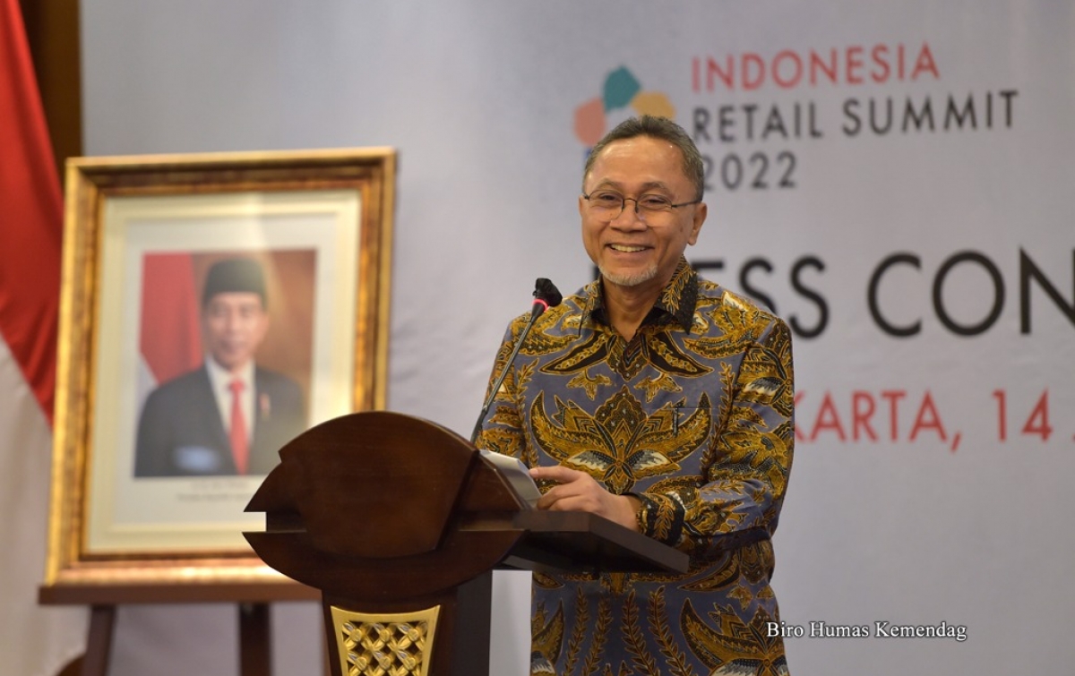 Indonesia Retail Summit 2022, Mendag Zulhas: Ritel Tumbuh, Ekonomi Pulih